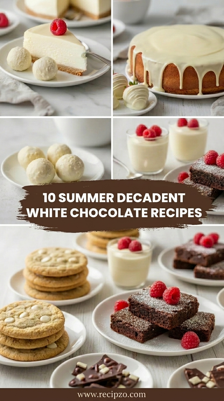 Summer Decadent White Chocolate Recipes