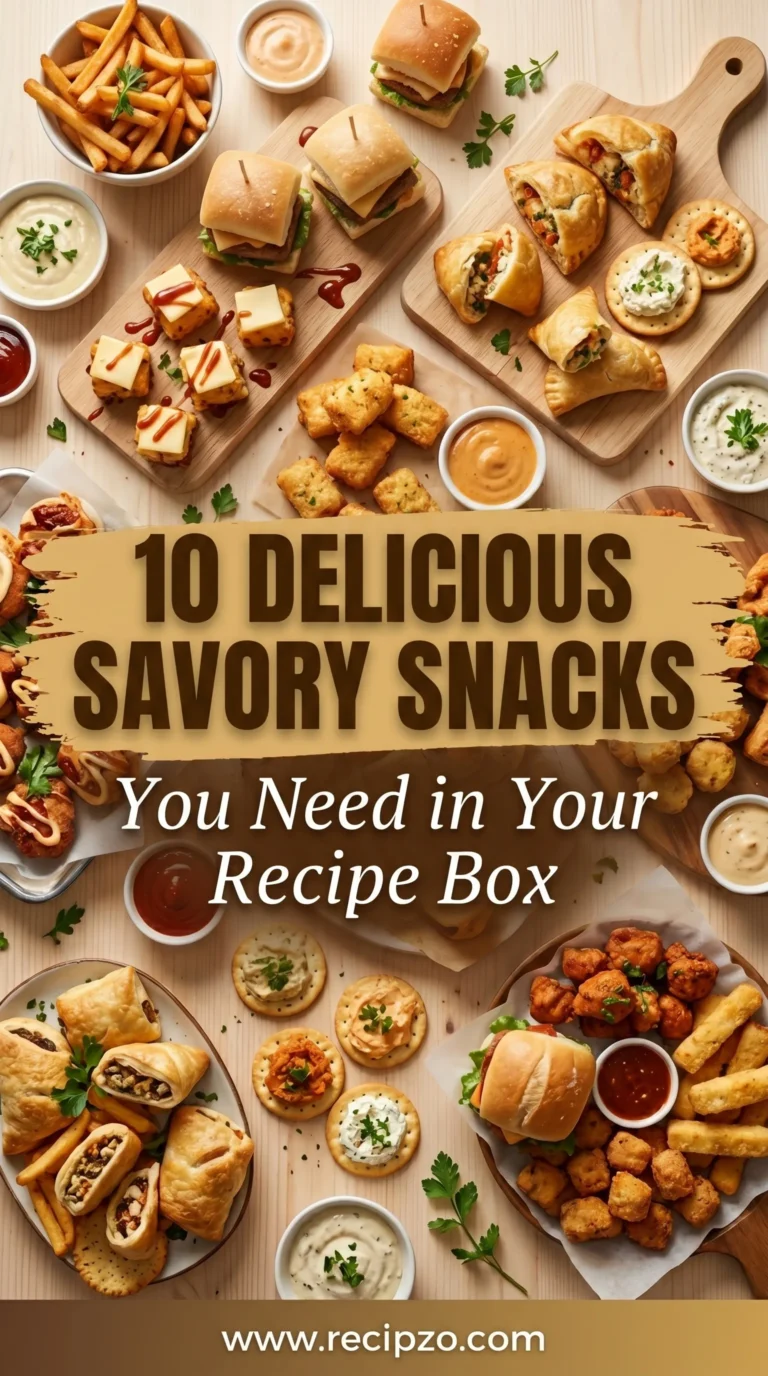 10 Delicious Savory Snacks You Need in Your Recipe Box