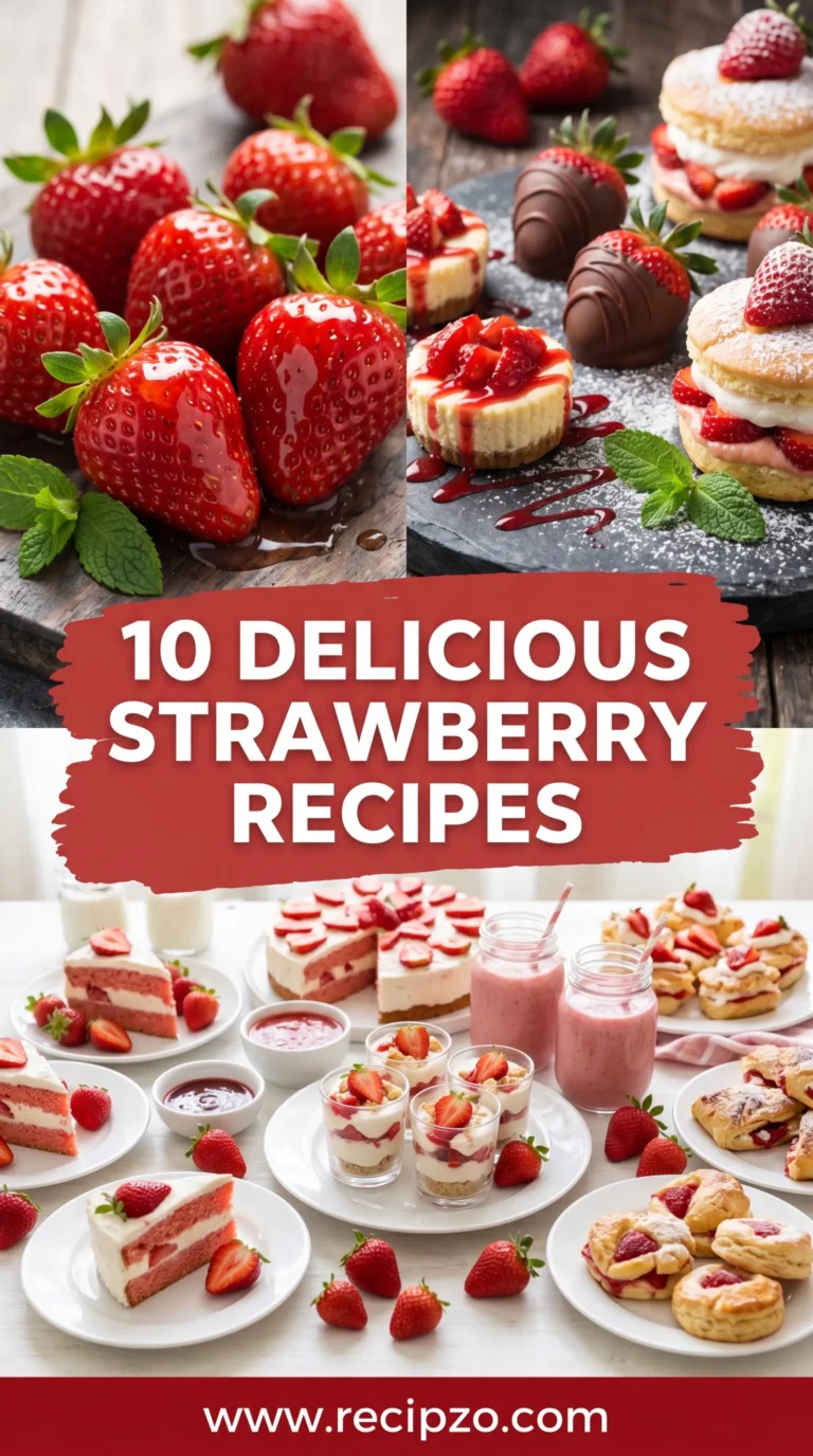 10 Delicious Strawberry Recipes You’ll Make Again and Again