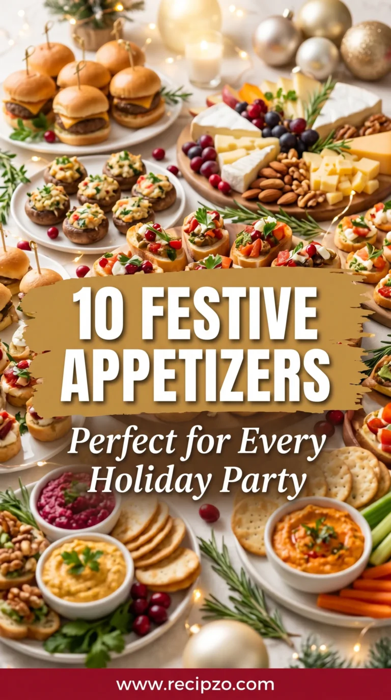 10 Festive Appetizers Perfect for Every Holiday Party