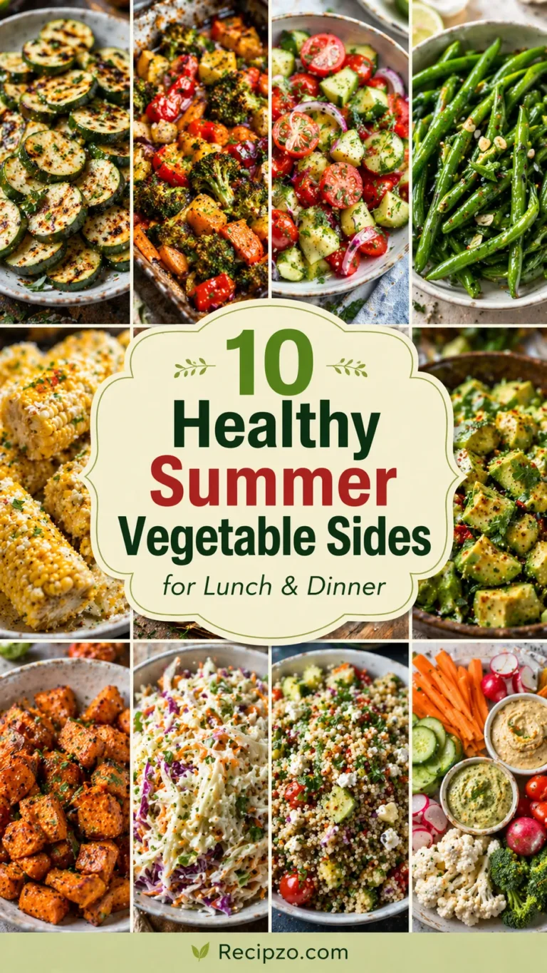 10 Healthy Summer Vegetable Sides for Lunch & Dinner