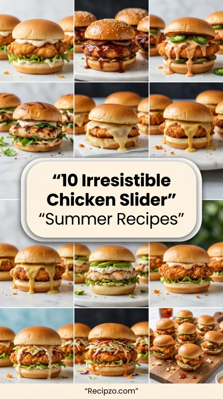 10 Irresistible Chicken Slider Summer Recipes for Every Occasion