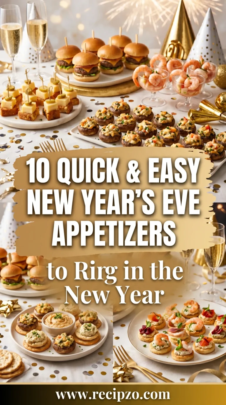 10 Quick and Easy New Year’s Eve Appetizers to Ring in the New Year