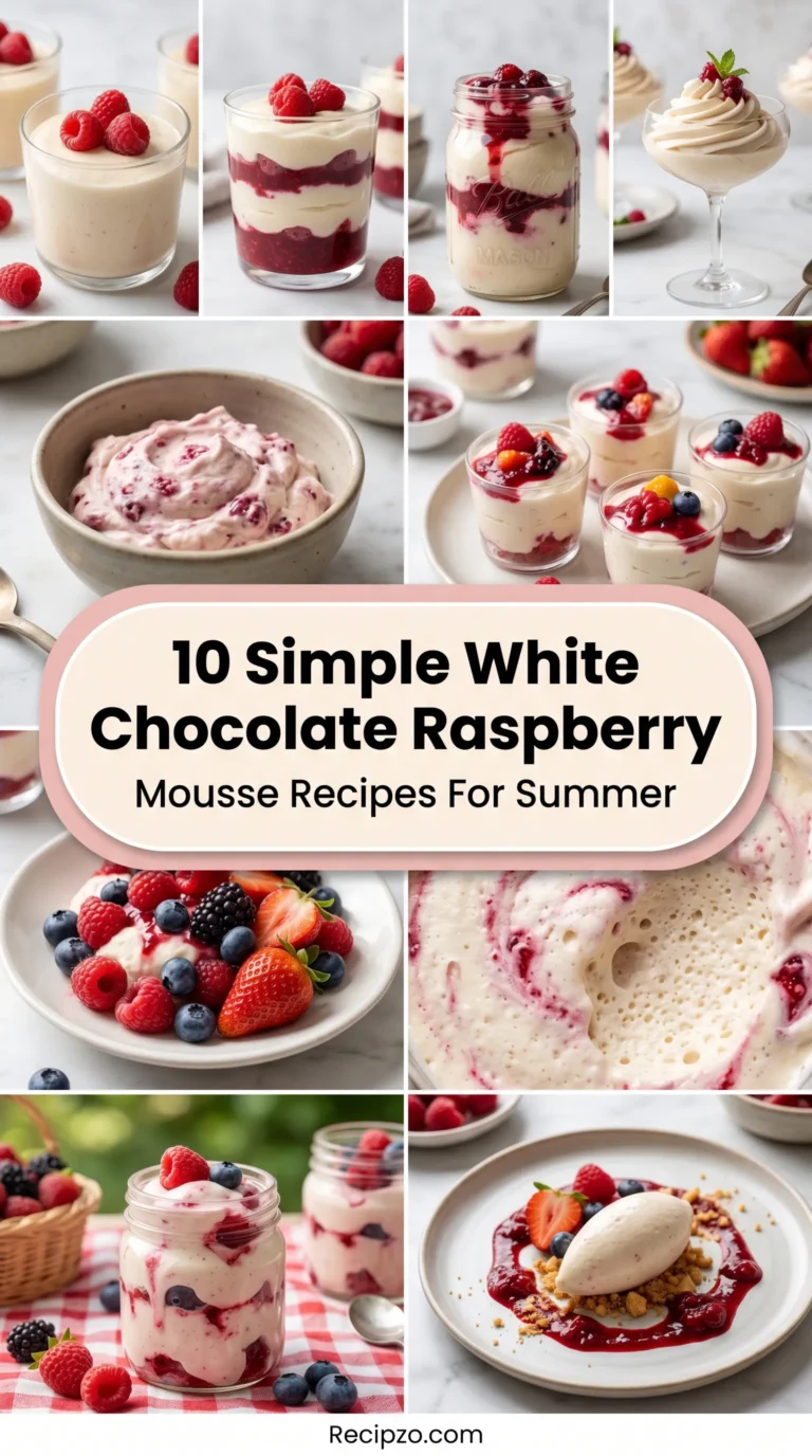 10 Simple White Chocolate Raspberry Mousse with Fresh Berries Recipes For Summer
