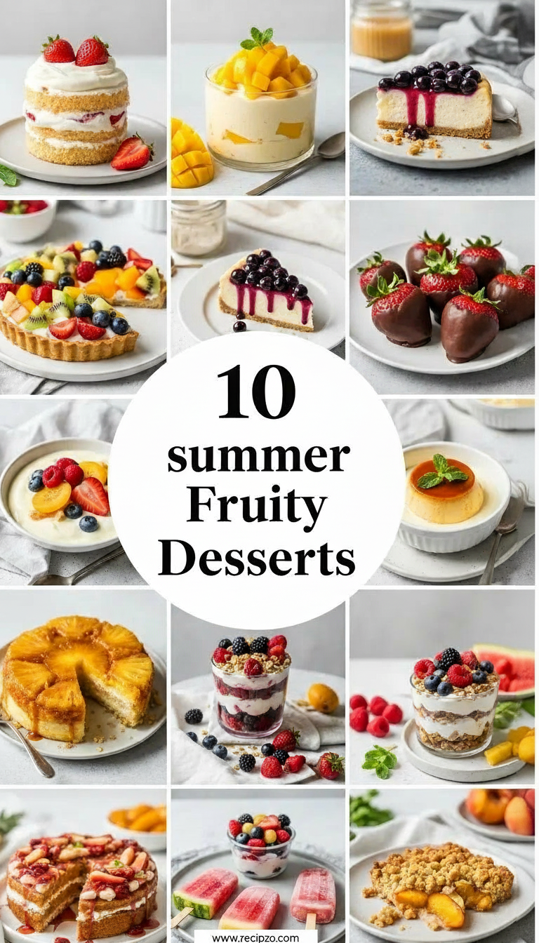 10 Summer Deliciously Fruity Desserts