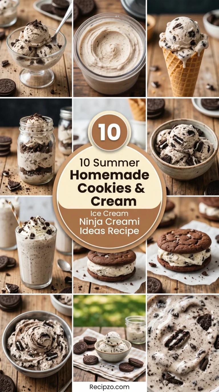 10 Summer Homemade Cookies and Cream Ice Cream with the Ninja Creami Ideas Recipe