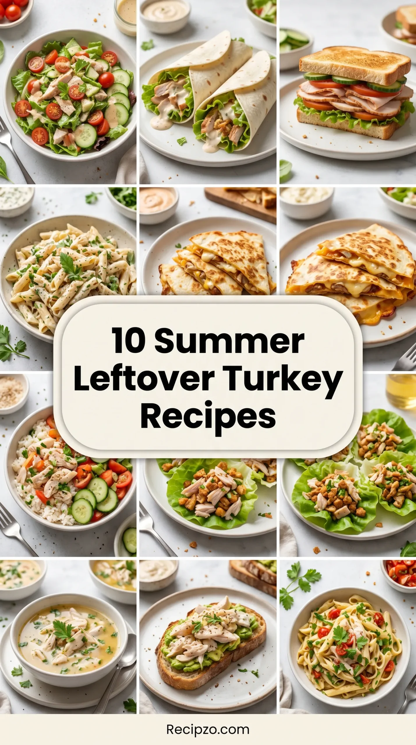 10 Summer Leftover Turkey Recipes – Waste Not, Want Not!