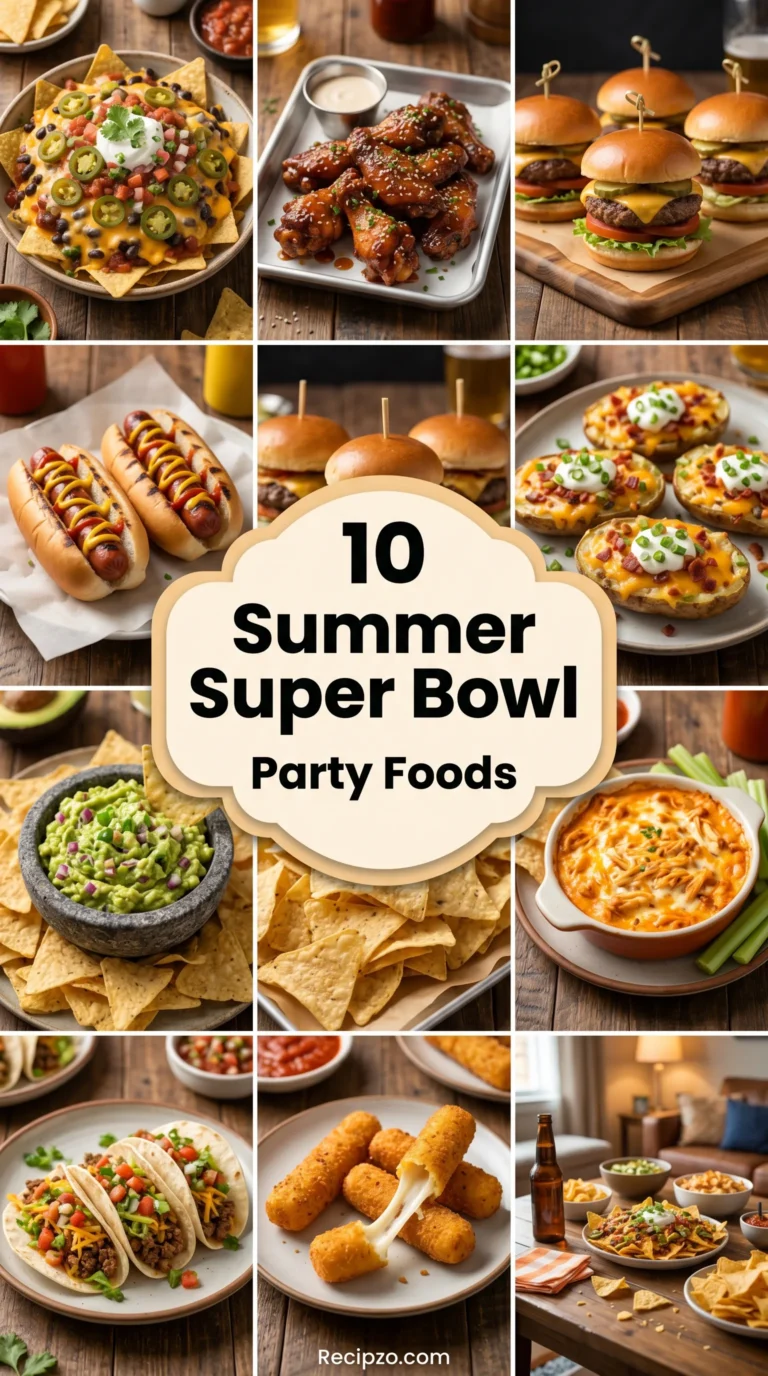 10 Summer Super Bowl Party Foods