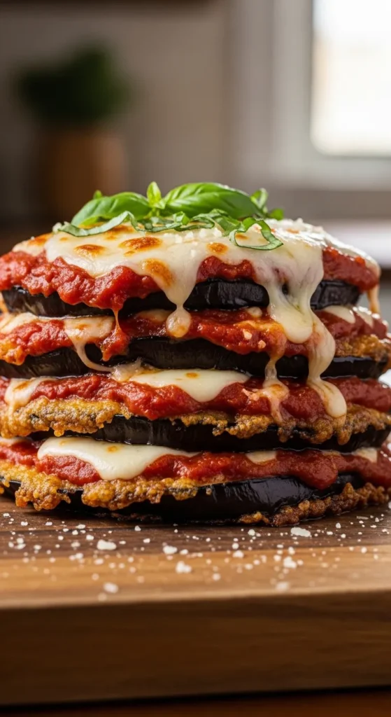Air Fryer Eggplant Parmesan