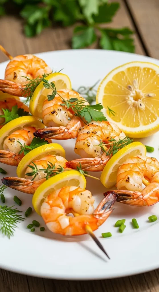 Air Fryer Shrimp Skewers