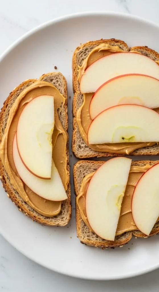 Apple Peanut Butter Toast