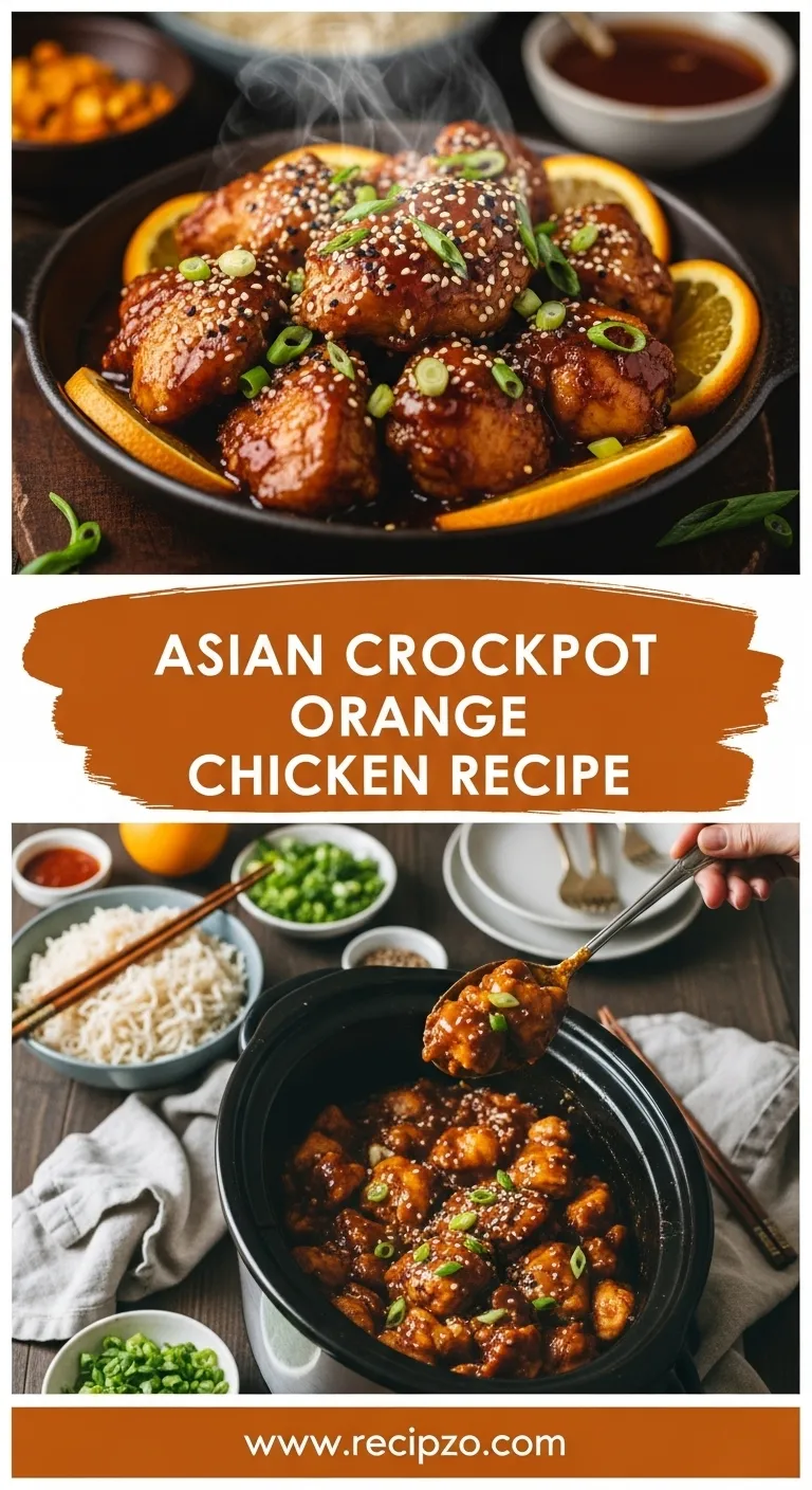 Asian Crockpot Orange Chicken