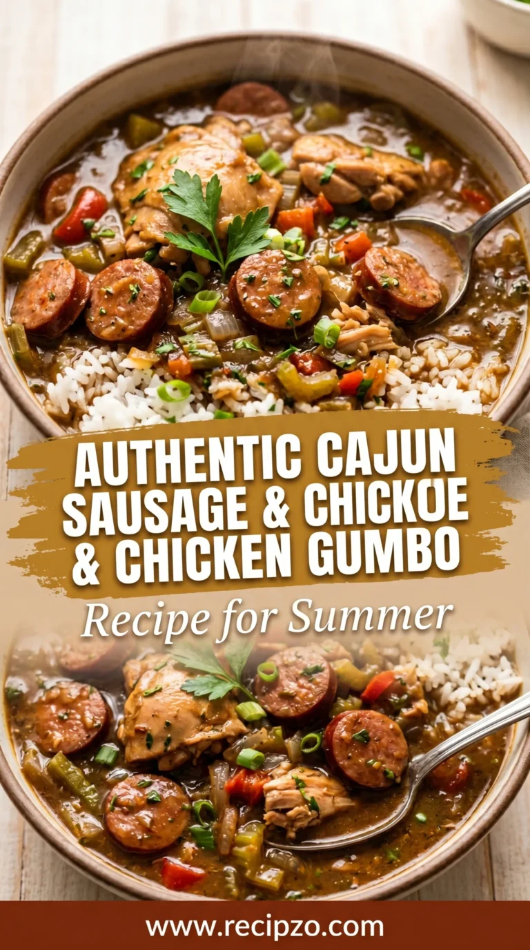Authentic Cajun Sausage & Chicken Gumbo Recipe For Summer