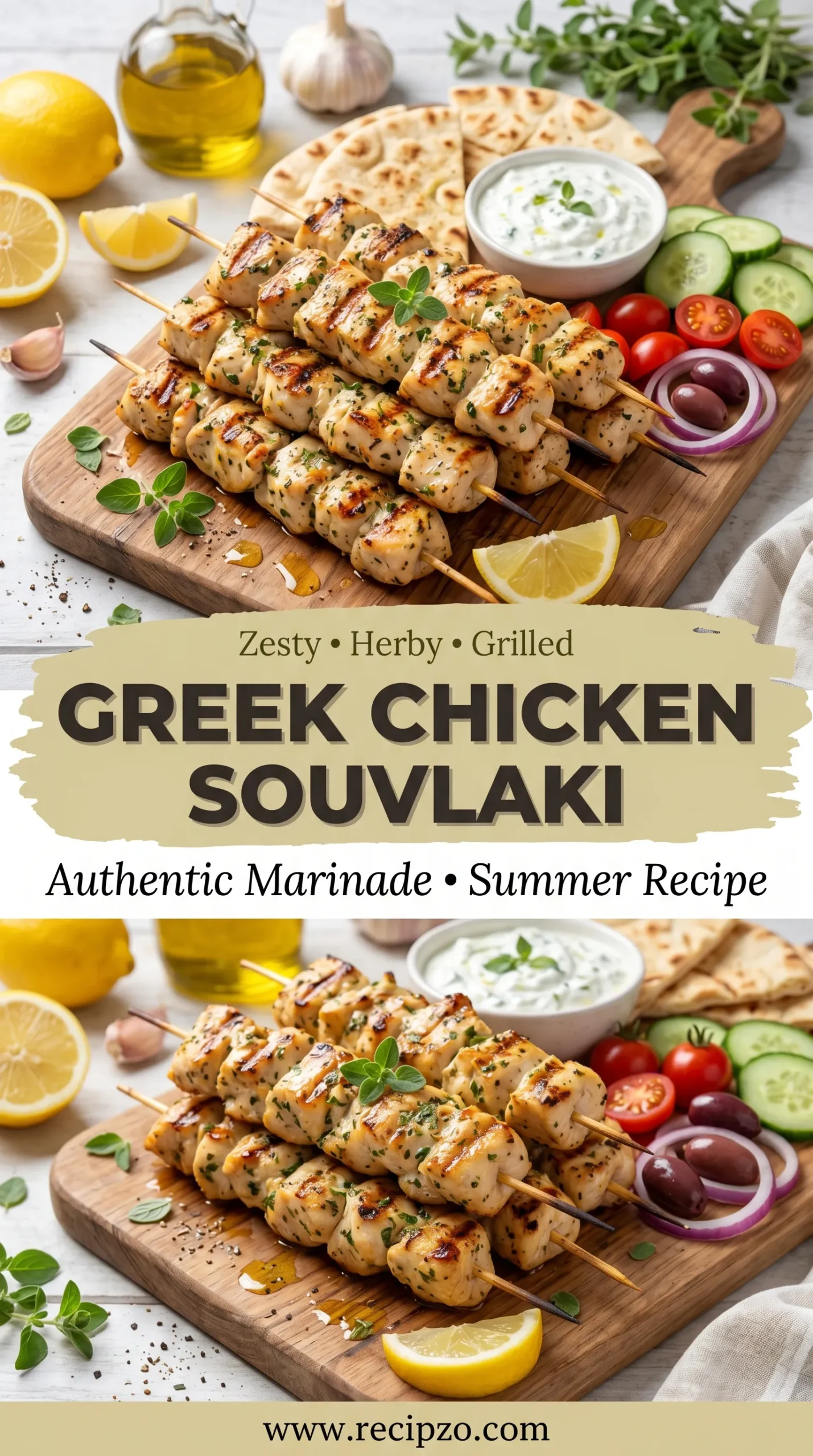 Authentic Greek Chicken Souvlaki Marinade (Summer Recipe)