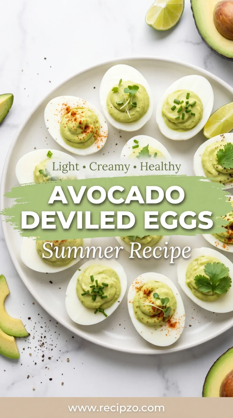 Avocado Deviled Eggs (Summer Recipe)