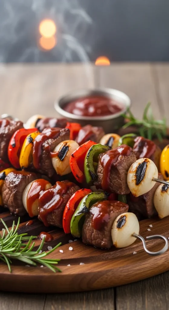 BBQ Beef Skewers