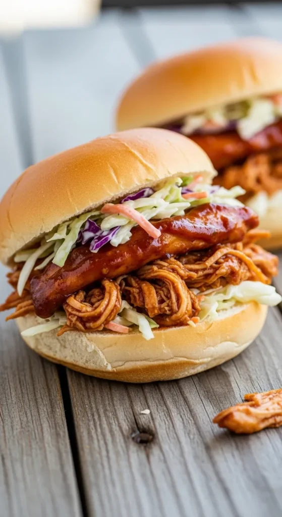 BBQ Pulled Chicken Sandwiches