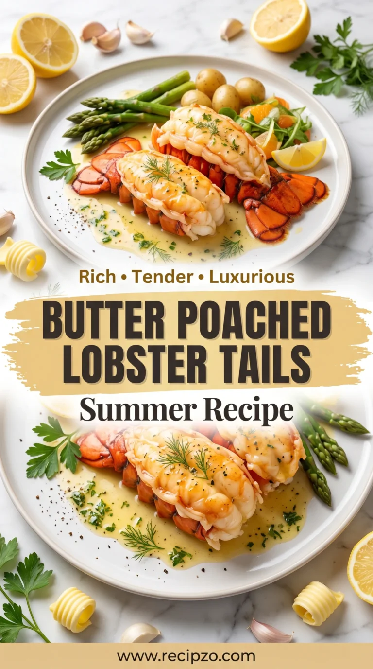 Butter Poached Lobster Tails (Summer Recipe)