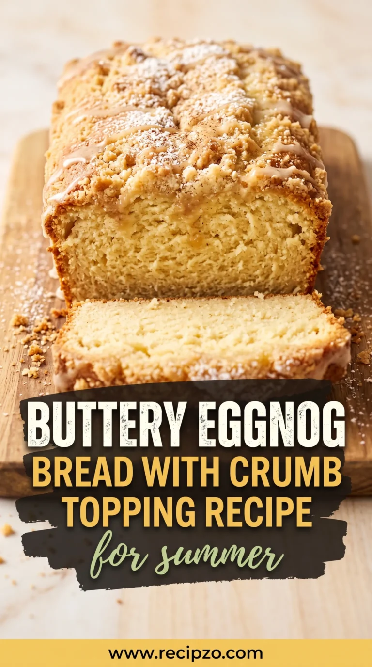 Buttery Eggnog Bread With Crumb Topping Recipe For Summer