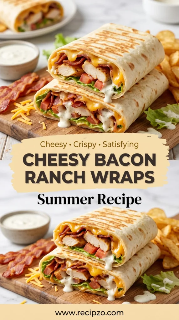 Cheesy Bacon Ranch Wraps (Summer Recipe)