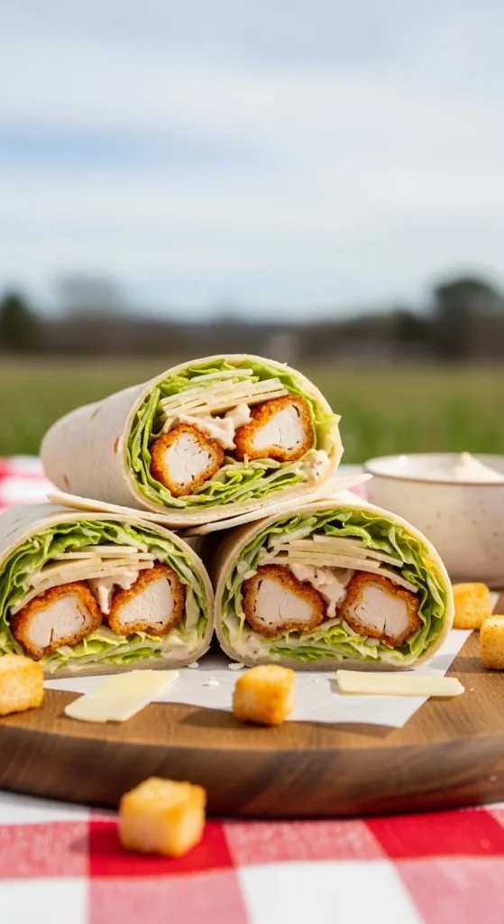 Chicken Caesar Wraps