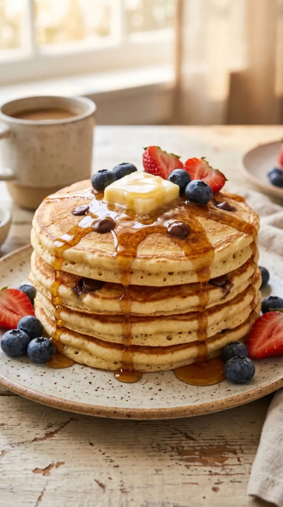Classic Pancakes with Maple Syrup