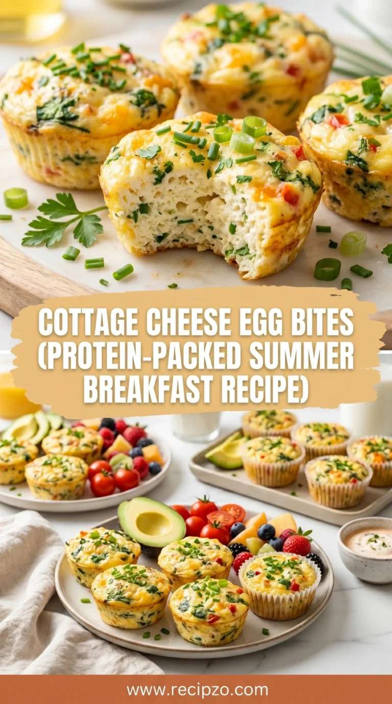 Cottage Cheese Egg Bites (Protein-Packed Summer Breakfast Recipe)
