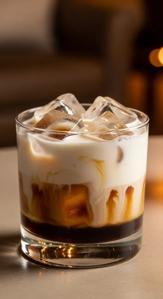 Creamy Amaretto White Russian