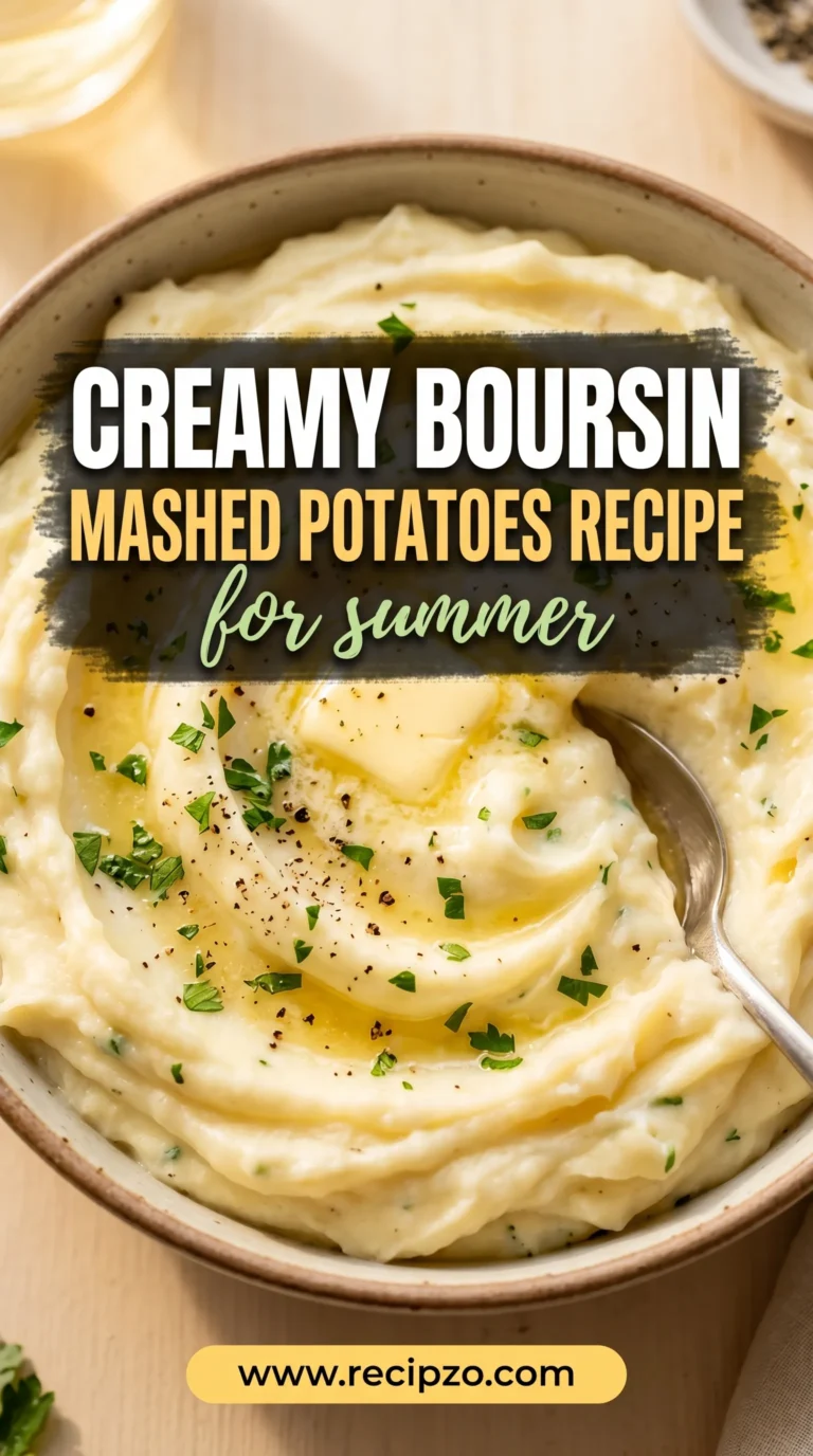 Creamy Boursin Mashed Potatoes Recipe for Summer