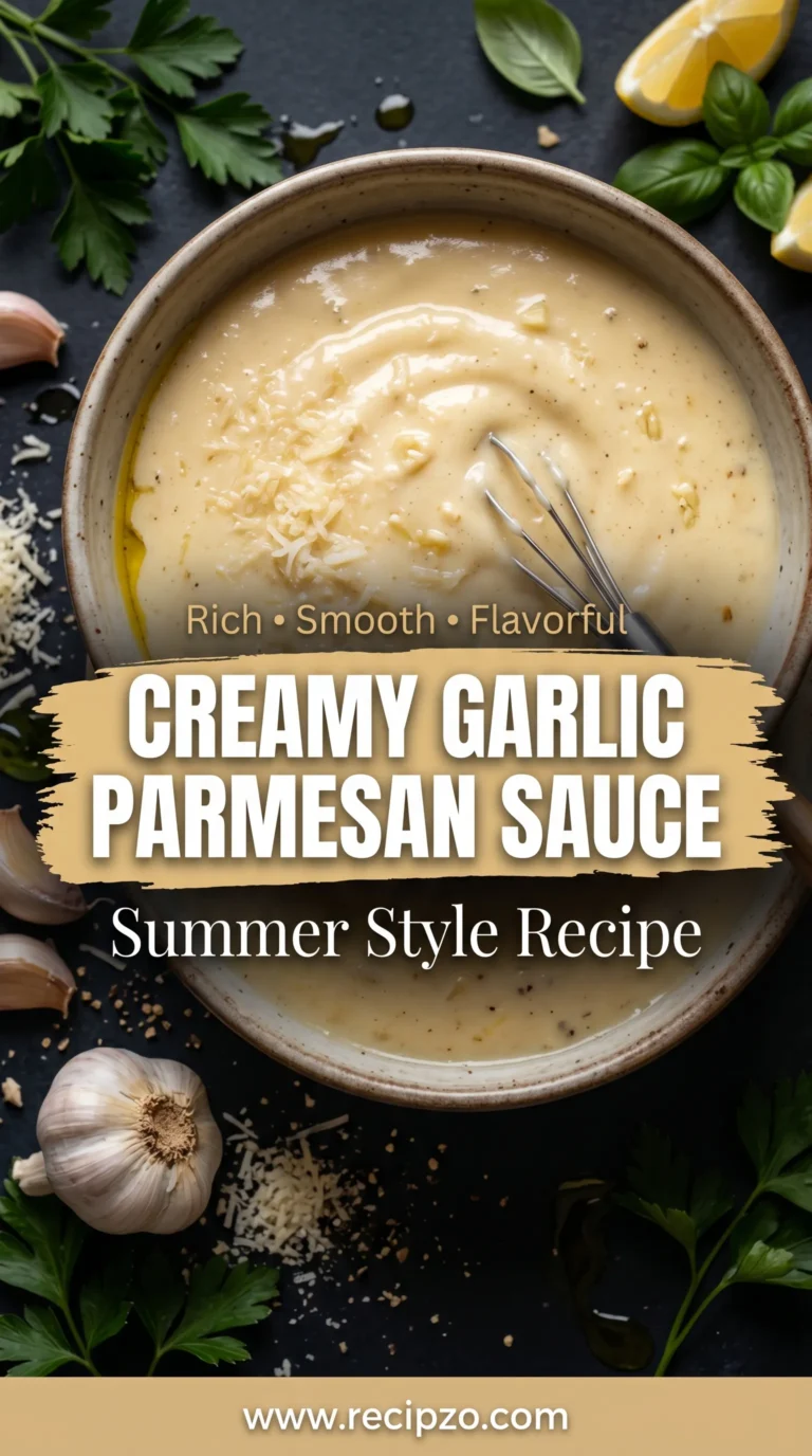 Creamy Garlic Parmesan Sauce (Summer Style)