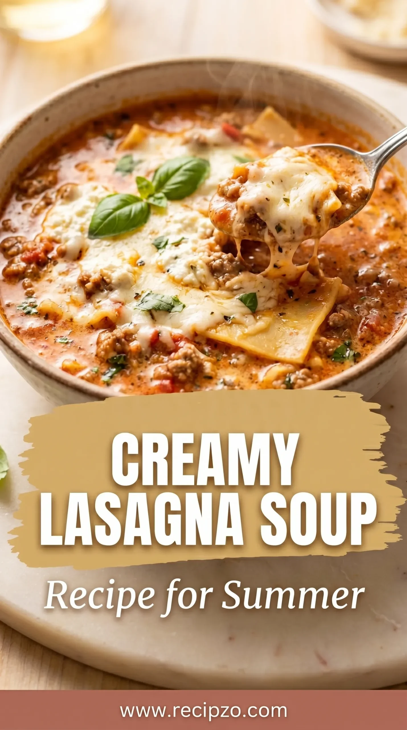 Creamy Lasagna Soup Recipe For Summer