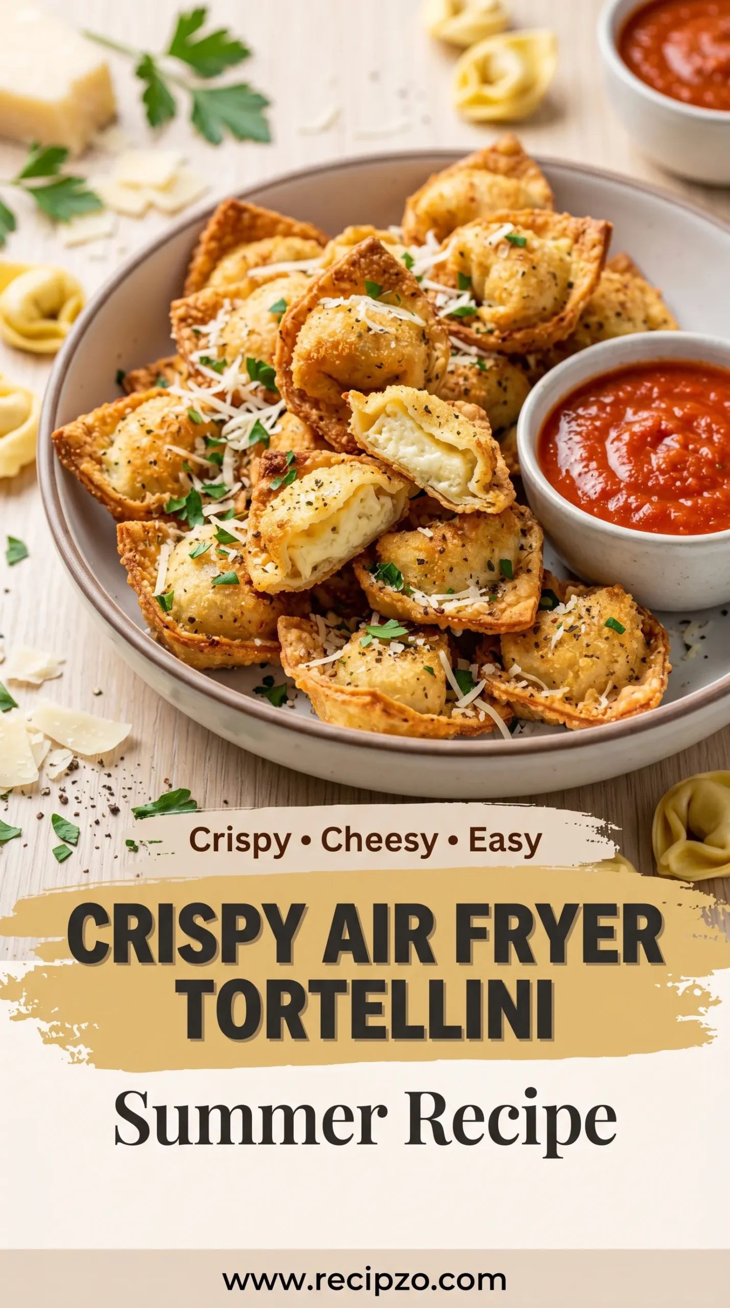 Crispy Air Fryer Tortellini (Summer Recipe)