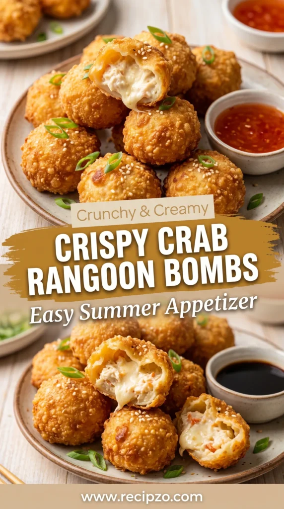 Crispy Crab Rangoon Bombs (Easy Summer Appetizer)