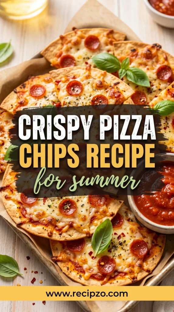 Crispy Pizza Chips Recipe For Summer