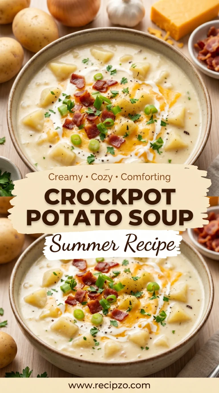 Crockpot Potato Soup (Summer Recipe)