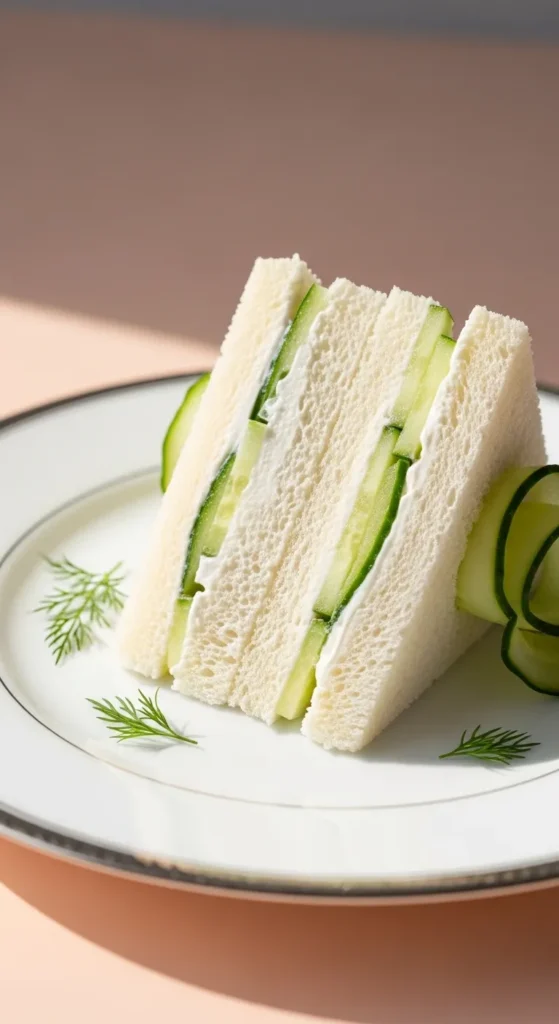 Cucumber Cream Cheese Sandwich