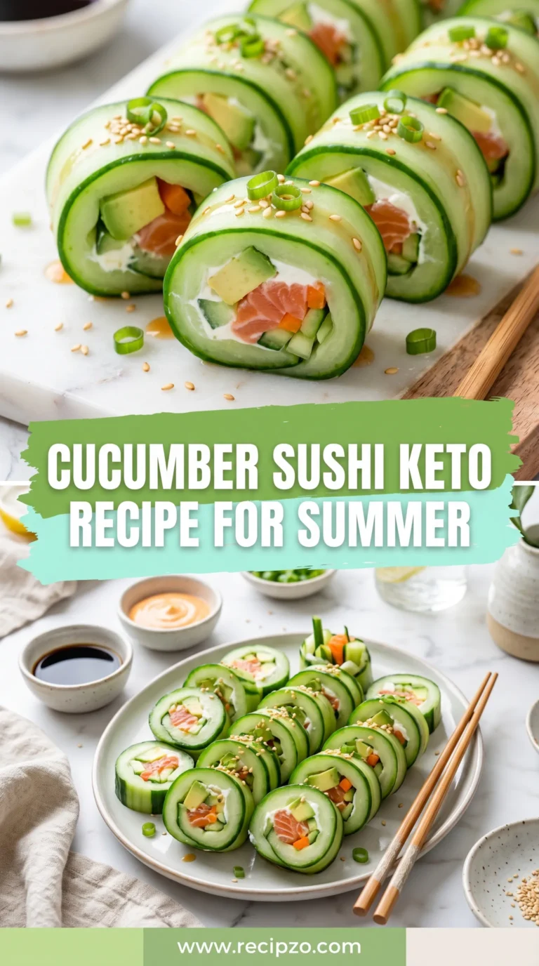 Cucumber Sushi Keto Recipe For Summer