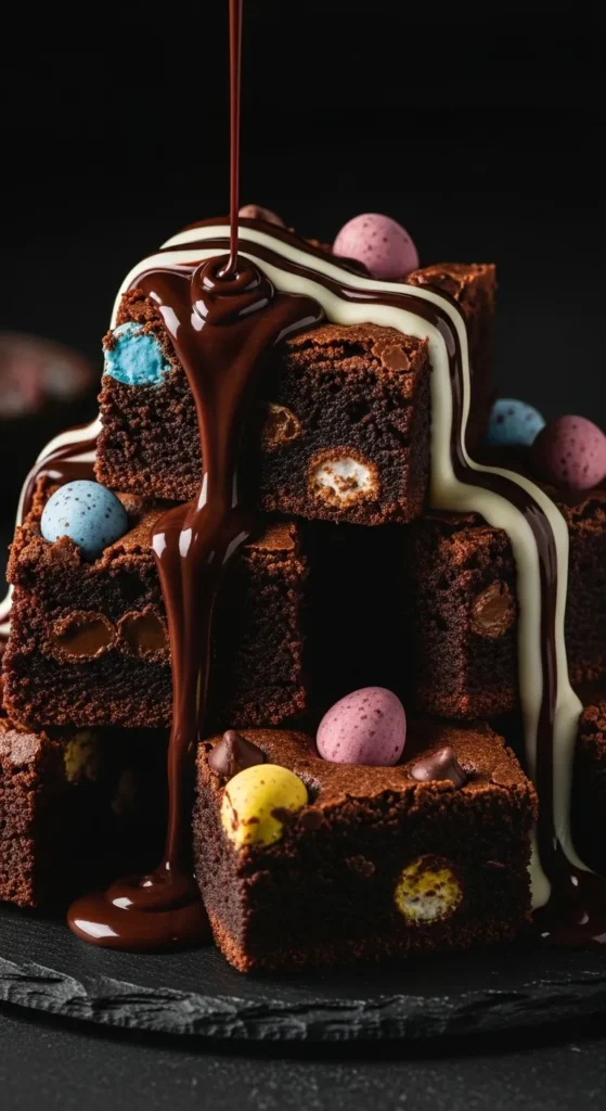 Double Chocolate Mini Eggs Brownies