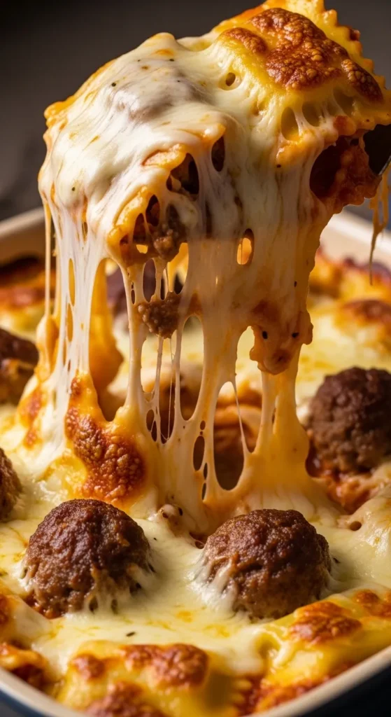 Extra Mozzarella Pull Ravioli Bake