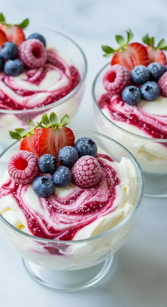 Frozen Raspberry Mousse Delight