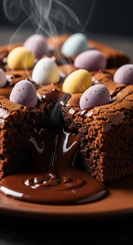 Gooey Center Mini Eggs Brownies