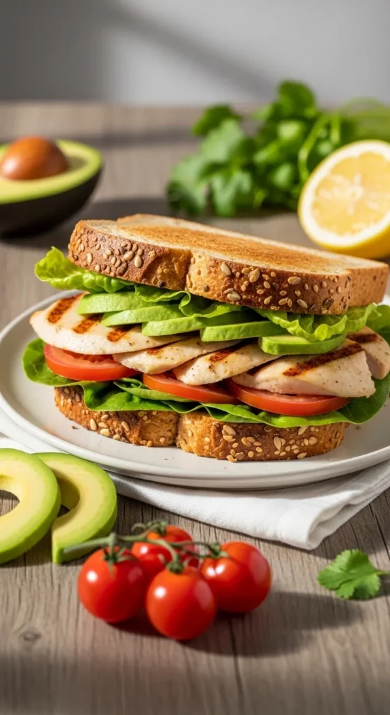 Grilled Chicken Avocado Sandwich