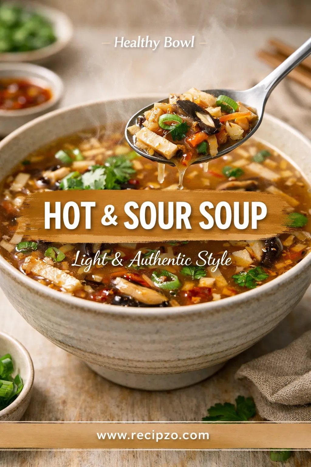 Healthy Hot and Sour Soup (Light & Authentic Style)