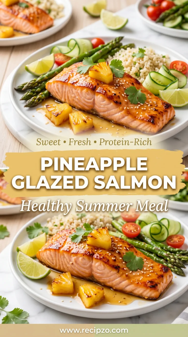 Healthy Pineapple Glazed Salmon for Summer Meals
