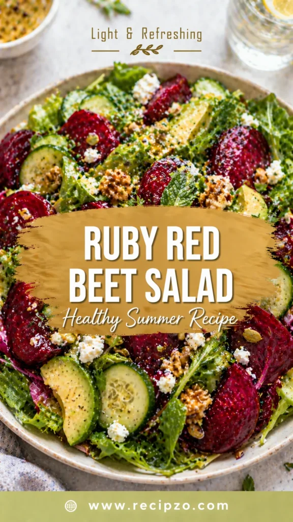 Healthy Summer Salad with Ruby Red Beets