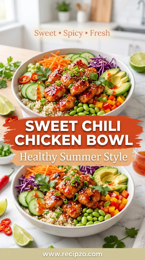Healthy Sweet Chili Chicken Bowl (Summer Style)