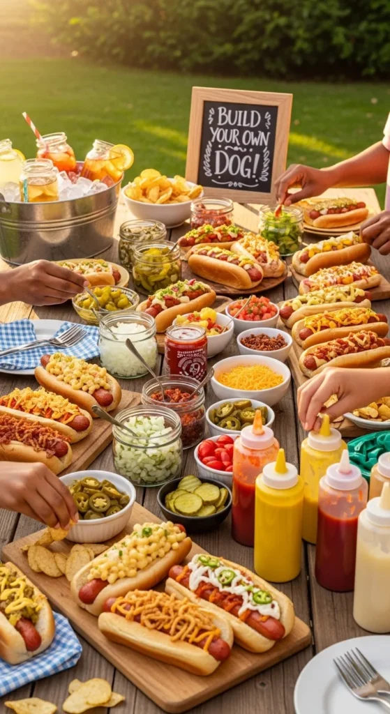 Hot Dogs with Fun Toppings