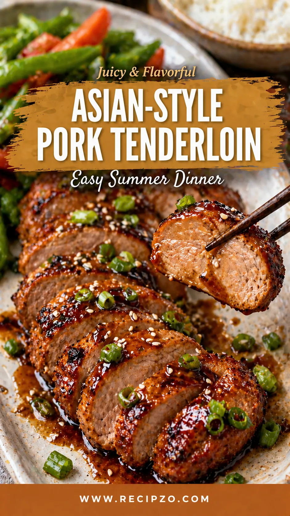 Juicy Asian-Style Pork Tenderloin (Easy Summer Dinner)