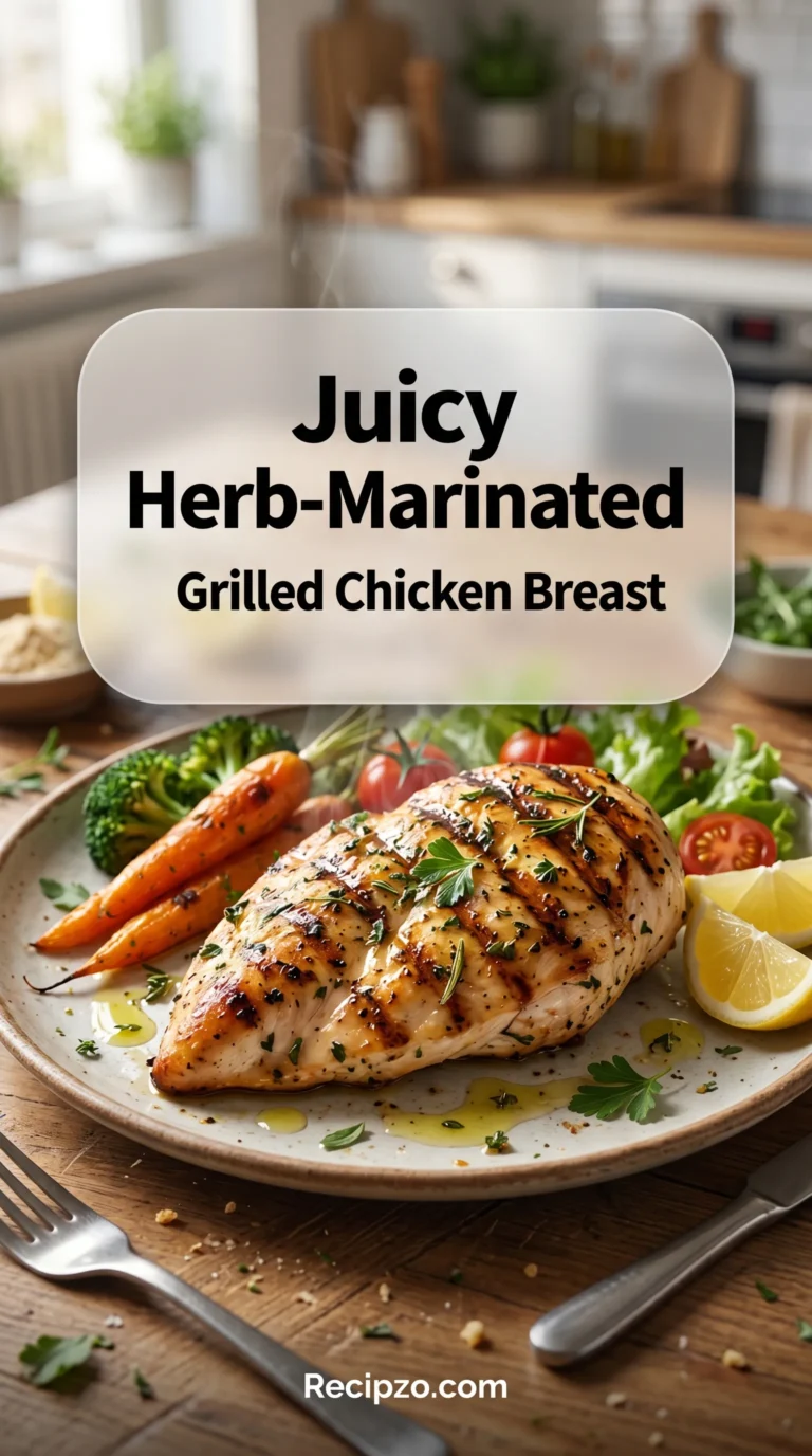 Juicy Herb-Marinated Grilled Chicken Breast
