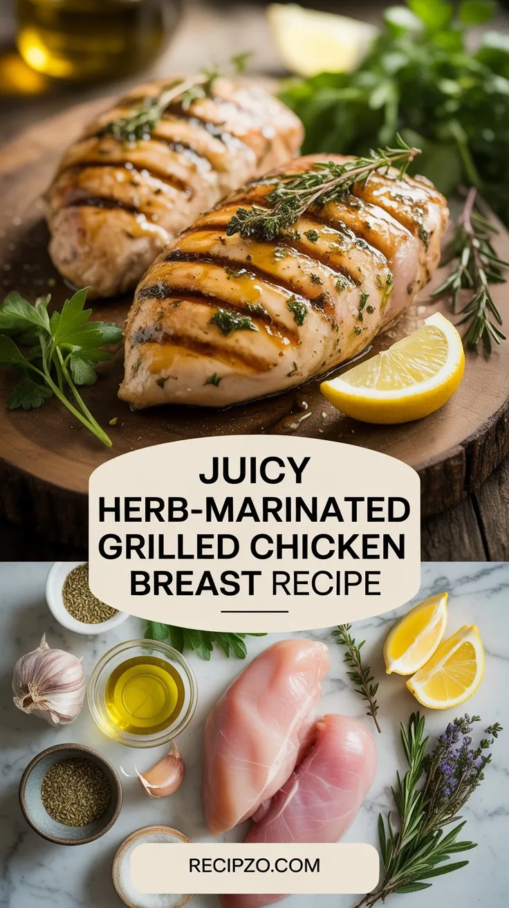 Juicy Herb-Marinated Grilled Chicken Breast Recipe